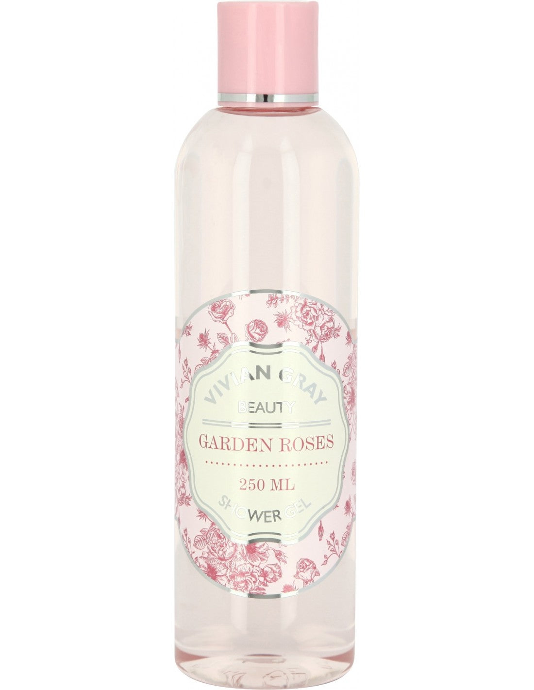 Vivian Gray, Naturals, Trädgårdsrosor, Duschgel, För alla hudtyper, 250 ml