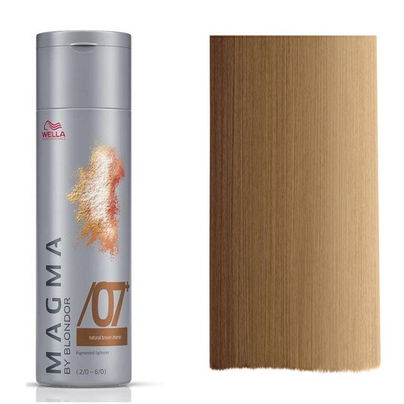 Wella Professionals, Magma By Blondor, Hårfärgningskräm toner, /07+ Dark Chestnut, För folie- och frihandstekniker, 120 g