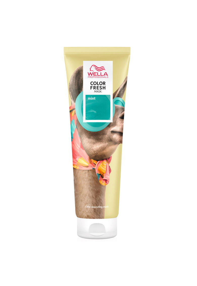 Wella Professionals, Color Fresh Masks, Silikonfri, Hårfärgningskräm mask,  Mint, 150 ml