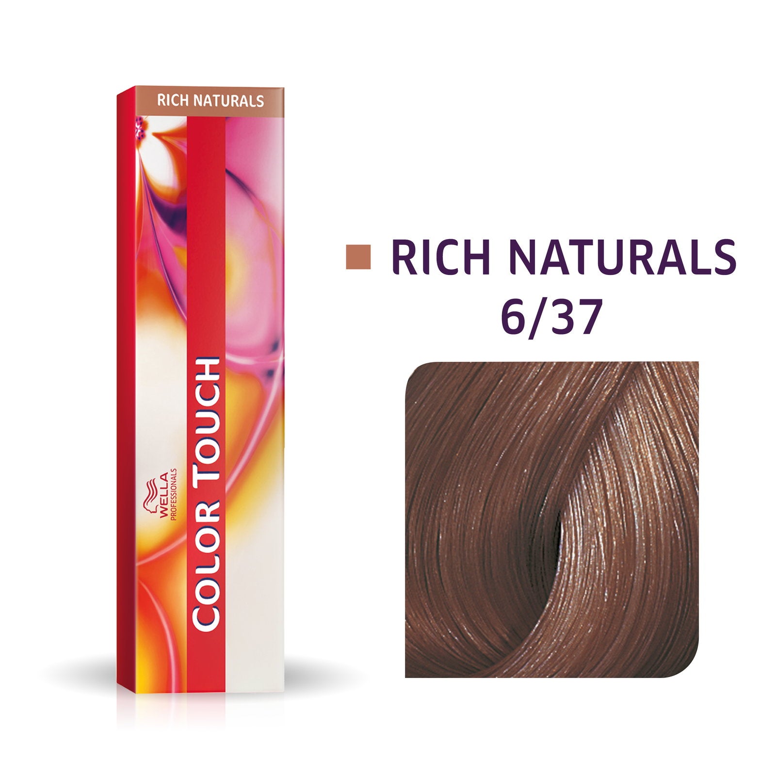Wella Professionals, Color Touch, Ammoniakfri, Semi-permanent hårfärg, 6/37 Mörkblond guldbrun, 60 ml