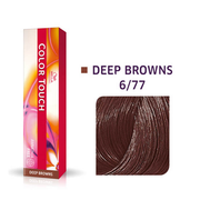Wella Professionals, Color Touch, Ammoniakfri, Semi-permanent hårfärg, 6/77 Djupbrun, 60 ml