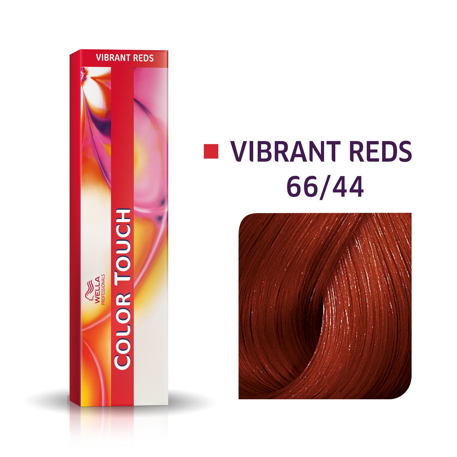 Wella Professionals, Color Touch, Ammoniakfri, Semi-permanent hårfärg, 66/44 Mörkblond Intensiv Röd, 60 ml