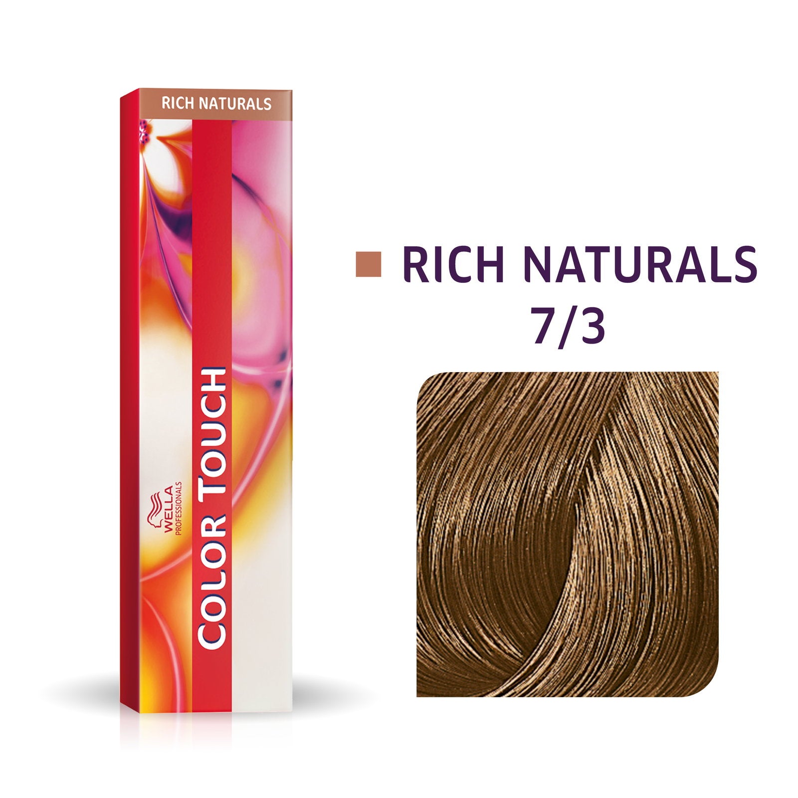 Wella Professionals, Color Touch, Ammoniakfri, Semi-permanent hårfärg, 7/3 Mellanguldblond, 60 ml