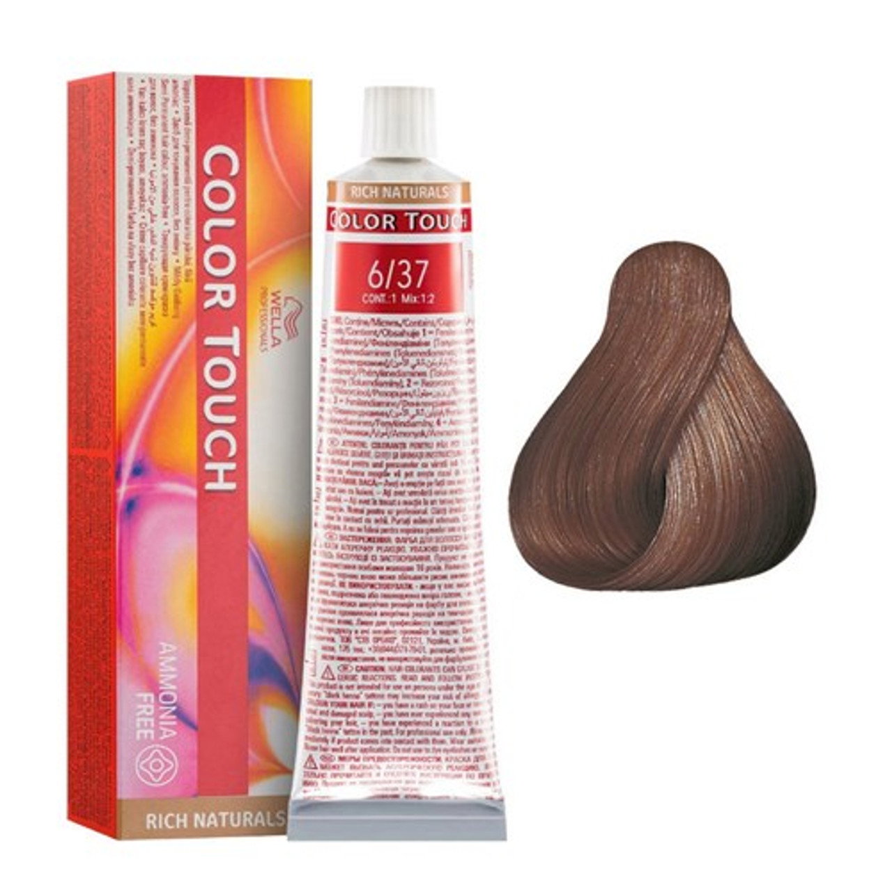 Wella Professionals, Color Touch, Permanent hårfärg, 6/37 , 60 ml