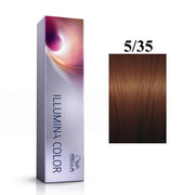 Wella Professionals, Illumina Color, Permanent Hair Dye, 5/35 Ljus Kastanj Gyllene Mahogny, 60 ml