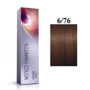 Wella Professionals, Illumina Color, Permanent hårfärg, 6/76 Mörkblond Violett Kastanj, 60 ml