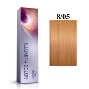 Wella Professionals, Illumina Color, Permanent hårfärg, 8/05 Ljusblond Naturlig Mahogny, 60 ml