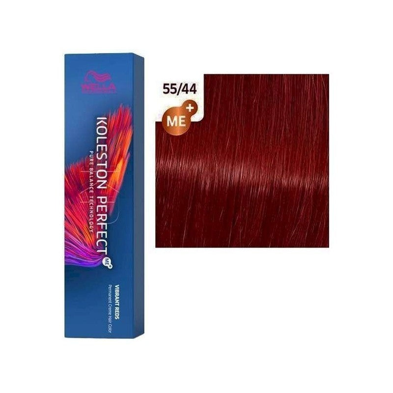 Wella Professionals, Koleston Perfect Me+, Permanent hårfärg, 55/44 Intense Light Brown Red Red, 60 ml
