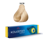 Wella Professionals, Koleston Perfect, Permanent hårfärg, 10/38 Ljusaste Ljusblond Gyllenblå, 60 ml