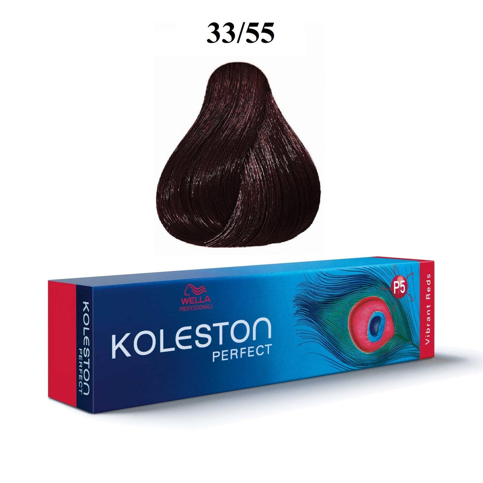 Wella Professionals, Koleston Perfect, Permanent hårfärg, 33/55 Dark Chestnut Intense Mahogany, 60 ml