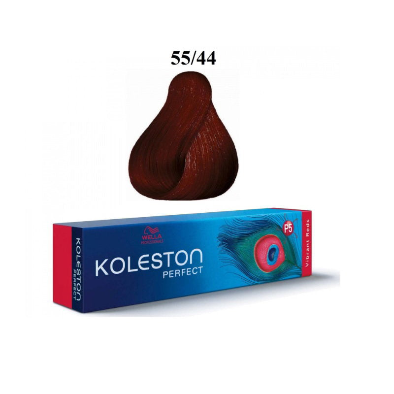 Wella Professionals, Koleston Perfect, Permanent hårfärg, 55/44 Intensiv ljusbrun röd röd, 60 ml