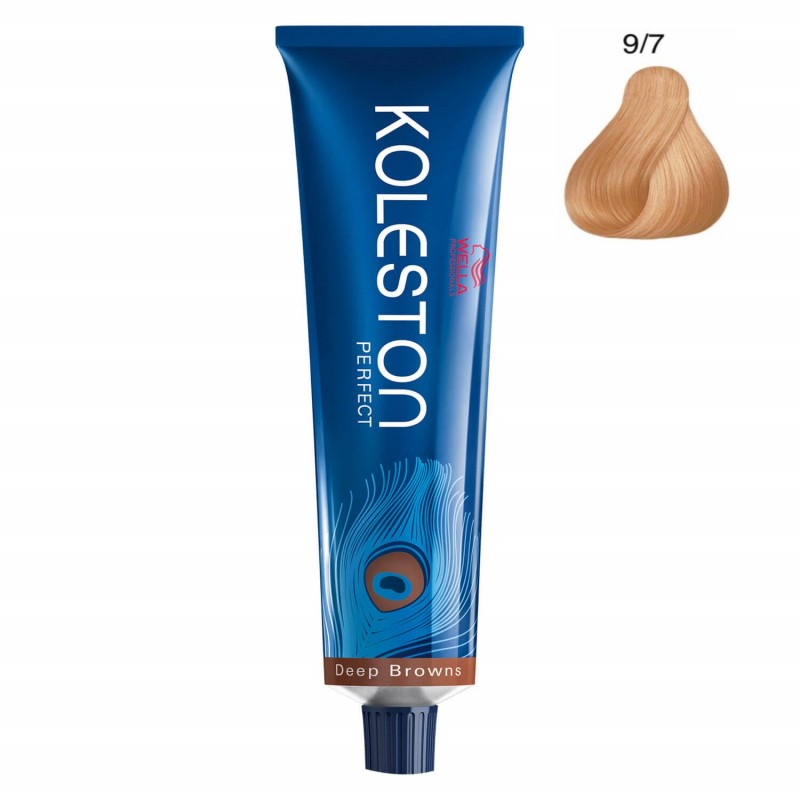 Wella Professionals, Koleston Perfect, Permanent hårfärg, 9/7 Mycket ljust brunblond, 60 ml