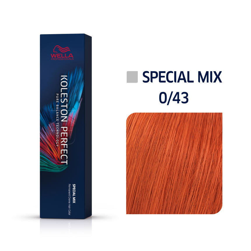 Wella Professionals, Koleston Perfect Special Mix, Permanent hårfärg, 0/43 Golden Red, 60 ml