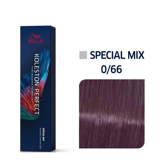 Wella Professionals, Koleston Perfect Special Mix Me+, Permanent hårfärg, 0/66 Intense Violet, 60 ml