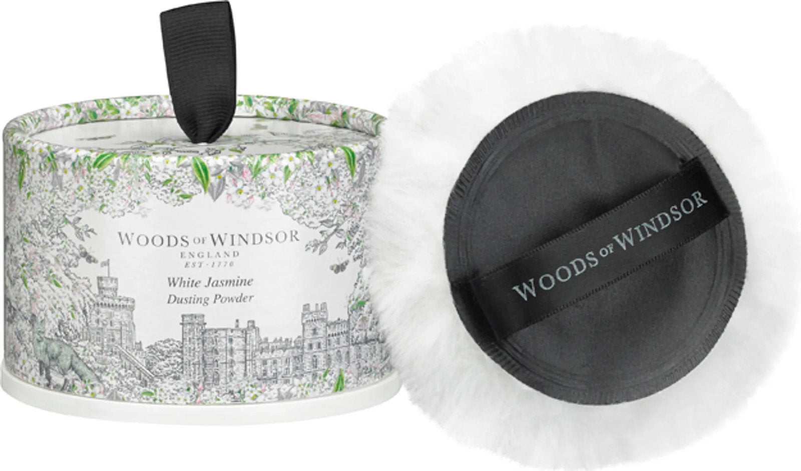 Woods Of Windsor, White Jasmine, Återfuktande, Kroppspuder, 100 g