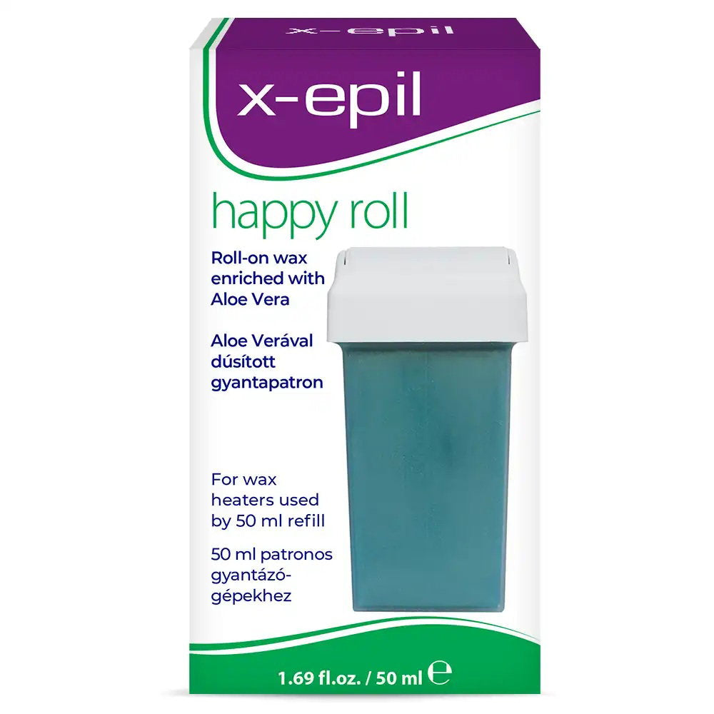 X-Epil, Happy Roll, Aloe Vera, Silkeslen finish, Depileringsvax, Kropp, 50 ml