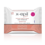 X-Epil, Intimate Hygiene Sensitive, Intima våtservetter, 20 st
