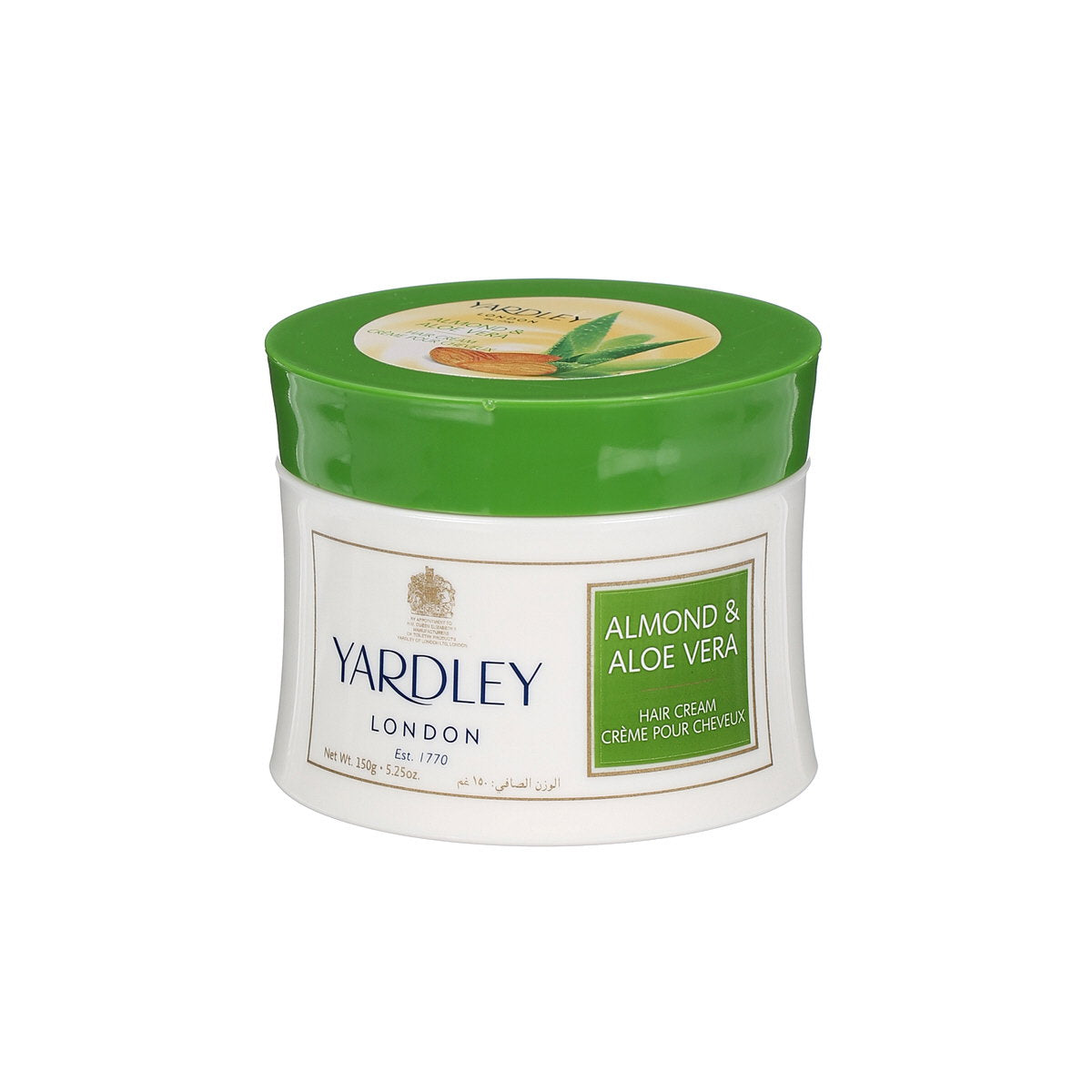 Yardley, Almond & Aloe Vera, Hårkräm behandling, Näringsrik, 150 g