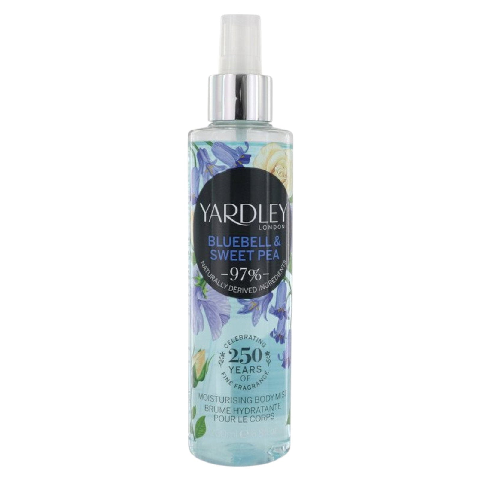 Yardley, Bluebell and Sweetpea, Doftspray, För kvinnor, 200 ml