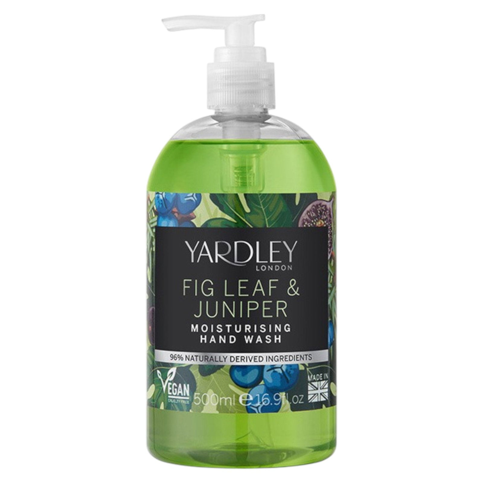 Yardley, Fig Leaf & Juniper Milk, Återfuktande, Handgel, 500 ml