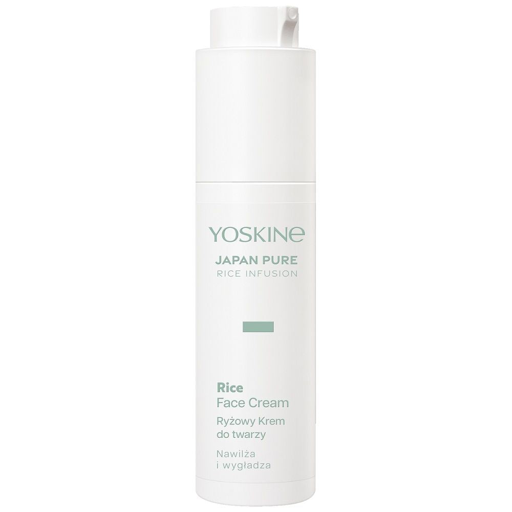 Yoskine, Japan Pure, Risinfusion, Intensiv återfuktning, Grädde, Ansikte, 50 ml