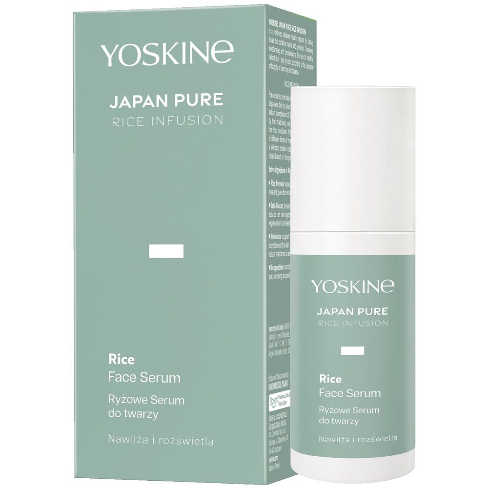 Yoskine, Japan Pure, Risinfusion, Intensiv återfuktning, Serum, Ansikte, 30 ml