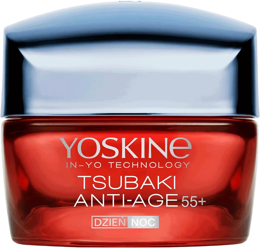 Yoskine, Tsubaki 55+, Anti-aging, Dag & Natt, Grädde, Ansikte, 50 ml