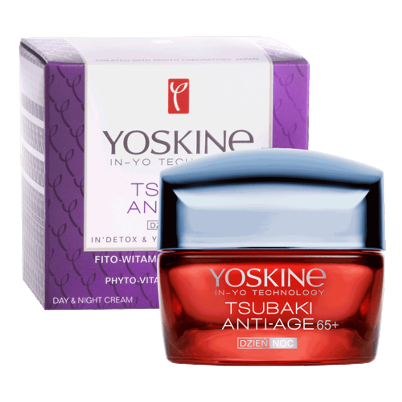 Yoskine, Tsubaki 65+, Anti-aging, Dag & Natt, Grädde, Ansikte, 50 ml