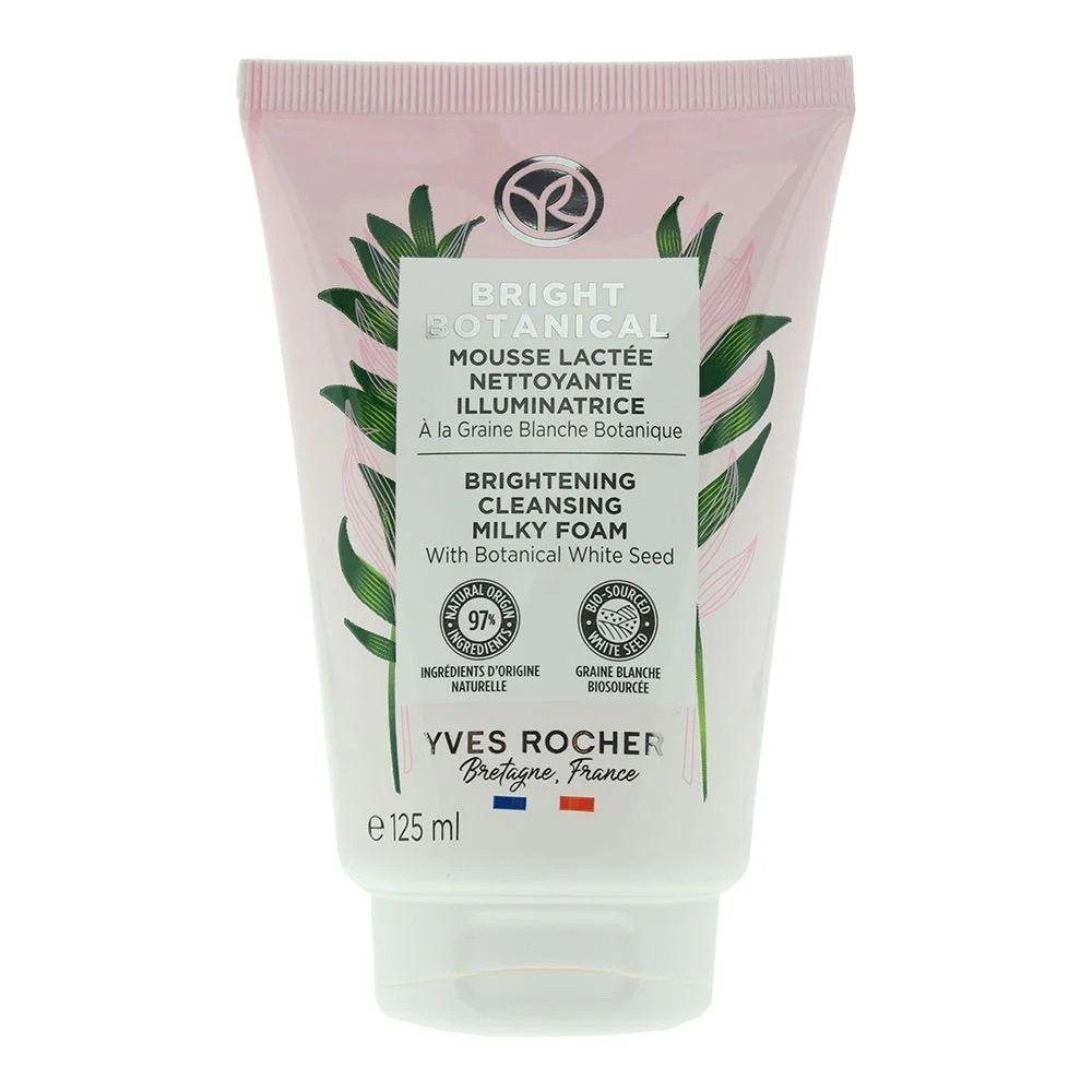 Yves Rocher, Bright Botanical, Upplysning, Rengöringsmjölk, För ansiktet, 125 ml
